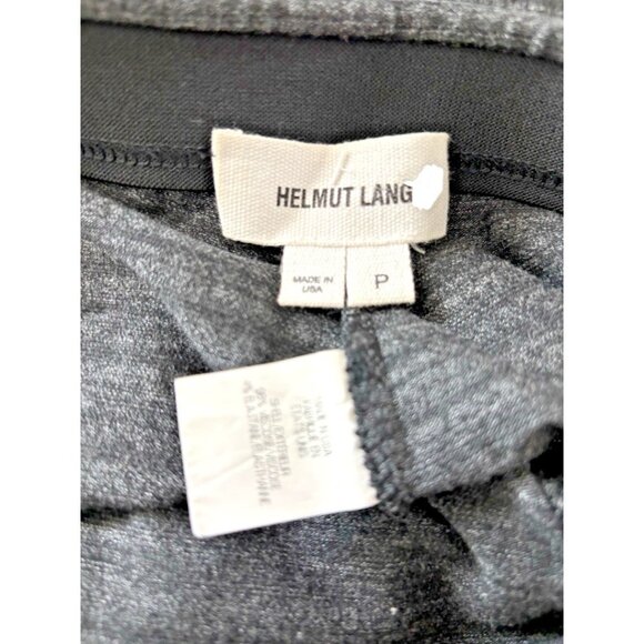 Helmut Lang Women's Striped Leggings – Dark Gray, Sleek Minimalist, Size P - Picture 14 of 15